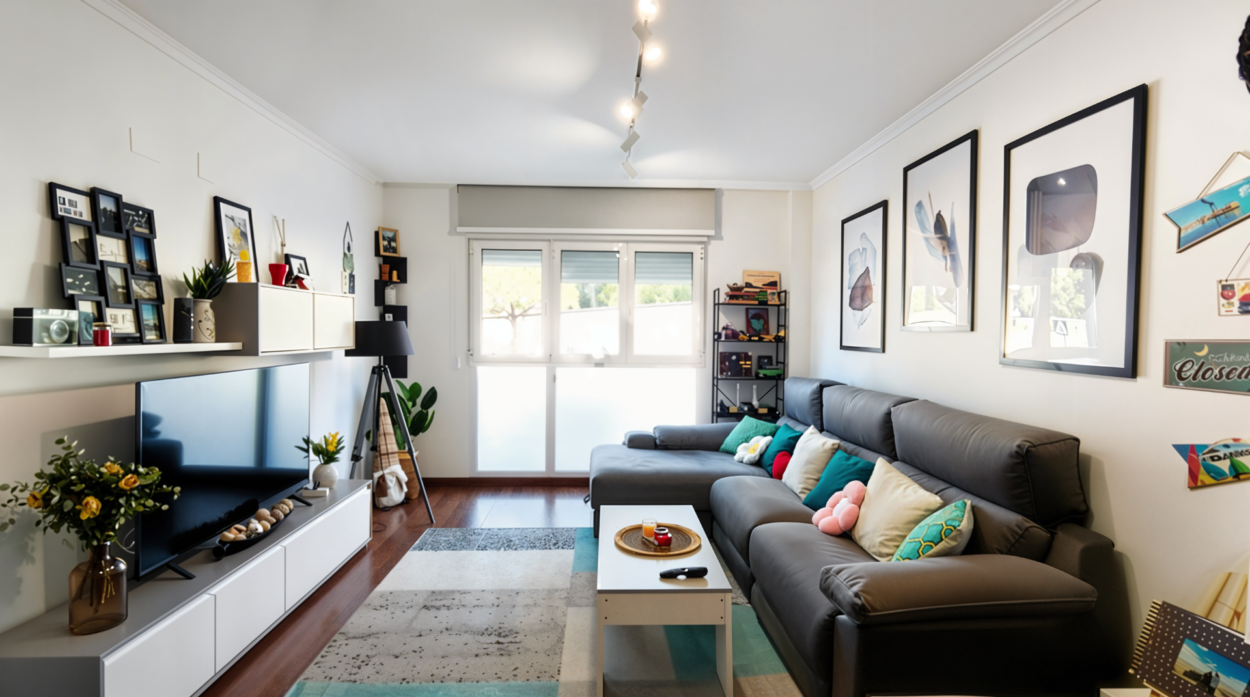 Magnifico piso amplio y luminoso con garaje y vistas al Castillo en el pueblo de Biar (Alicante).