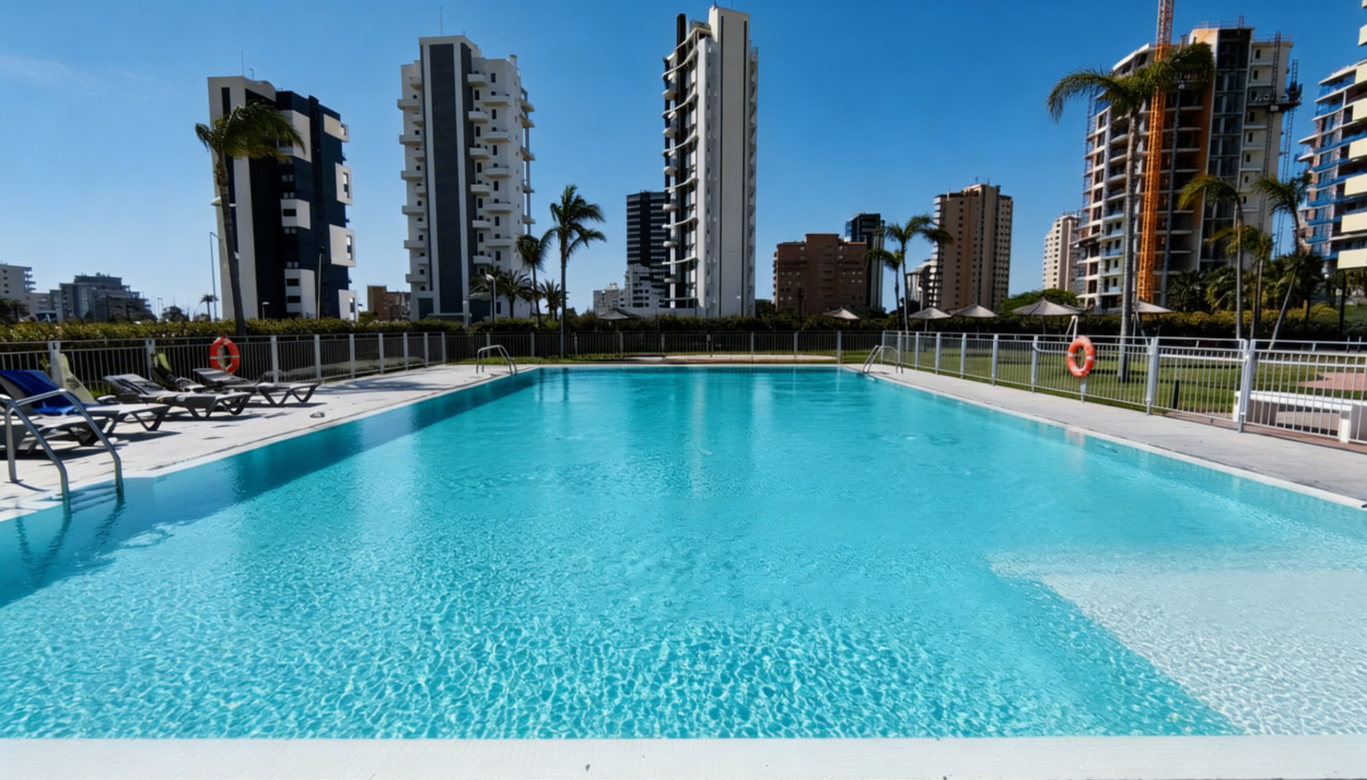 Magnífico piso seminuevo (2023) con maravillosas vistas, amplia terraza, garaje, trastero y piscina comunitaria en Calpe