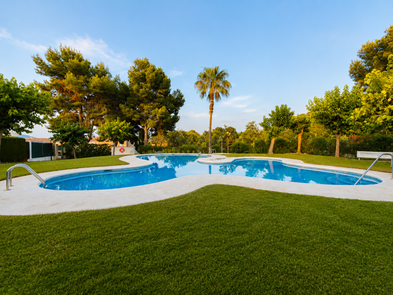 EXCLUSIVA CASA ADOSADA CON JARDÍN, TERRAZAS Y PISCINA COMUNITARIA EN LA NUCIA, ALICANTE