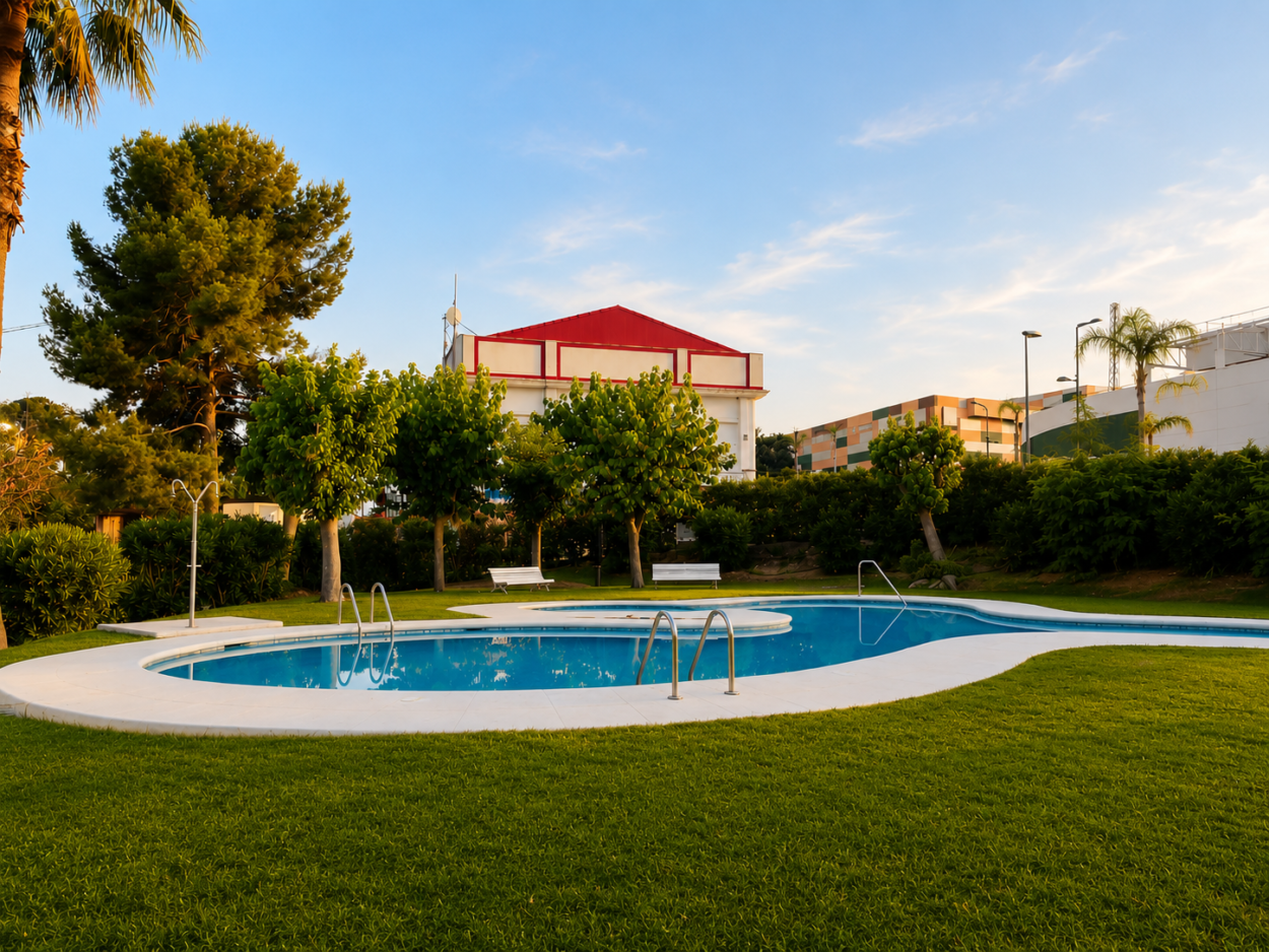 EXCLUSIVA CASA ADOSADA CON JARDÍN, TERRAZAS Y PISCINA COMUNITARIA EN LA NUCIA, ALICANTE