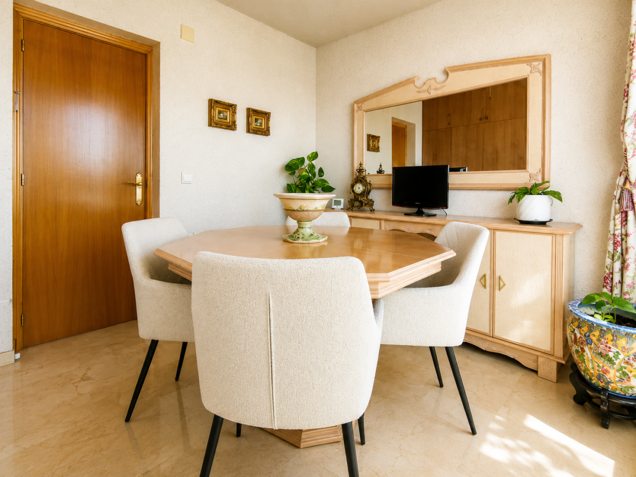 Luminoso piso con vistas panorámicas, garaje, piscina y ubicación privilegiada en Benidorm